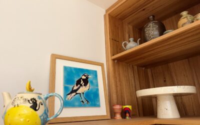 Beautiful handmade Bird art picture tile :)