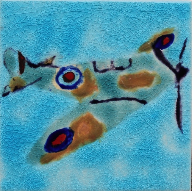 Decorative custom made Spitfire tile