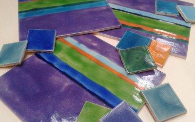 Our latest custom-made, vibrant Stripe ceramic tiles!