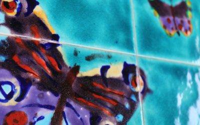NEW! Multi Butterfly splashback tile mural