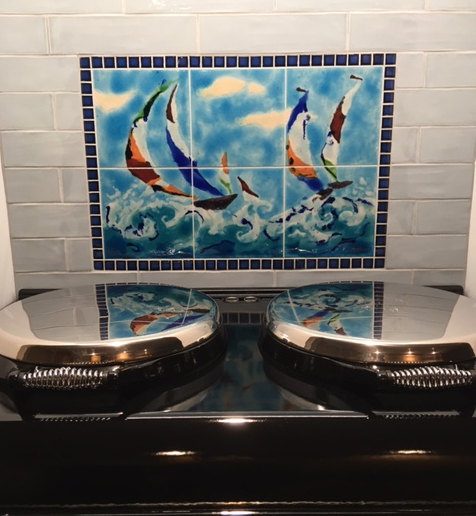 custom made kitchen tile mural