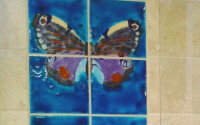 Decorative , artisan bathroom tiles … all hand made in the UK !