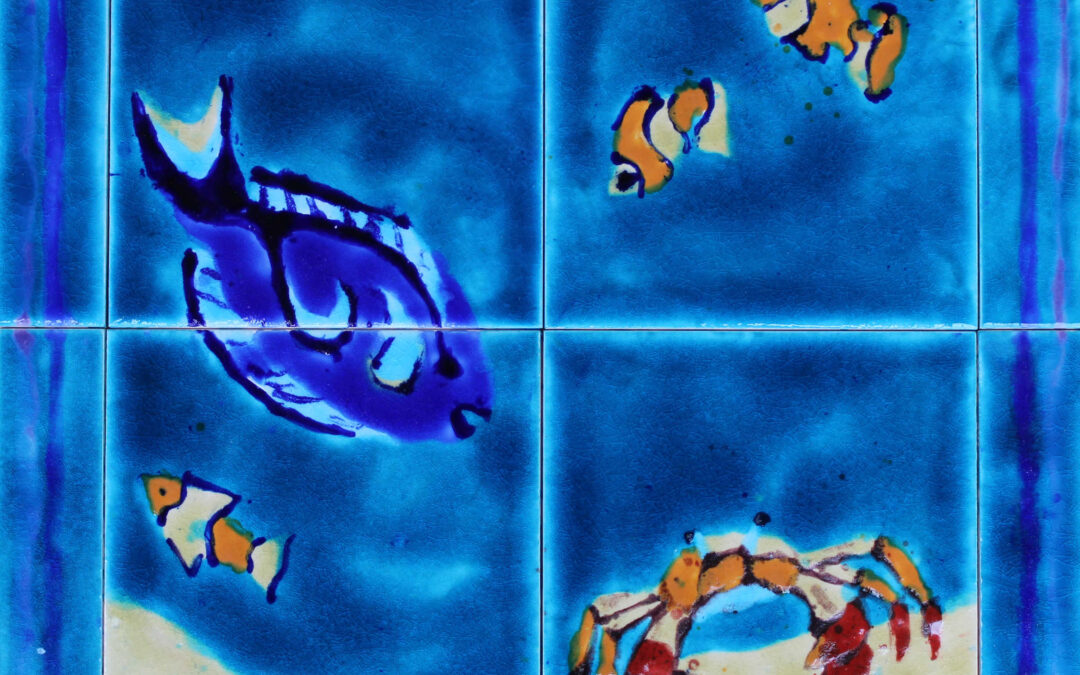 Tropical Fish art tile murals – perfect for splashbacks !