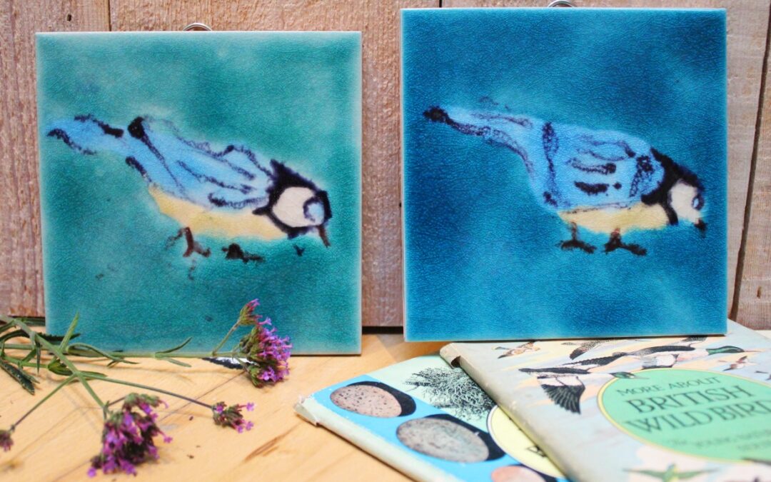 NEW ! Unique picture art Bird tiles … perfect gifts for Xmas :)