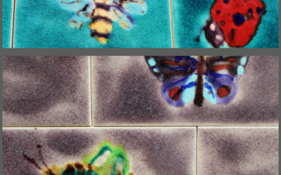 As seen on Grand Designs – handpainted Insect art tiles :)