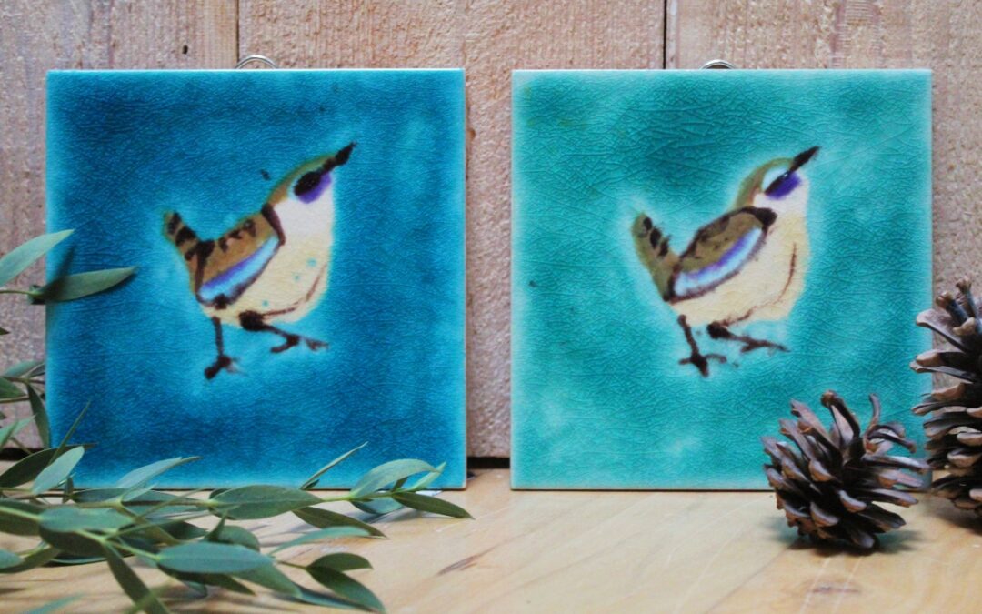 New Wren gift art hanging tile design