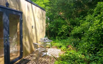 Stay in our cabin in the Treehouse garden !