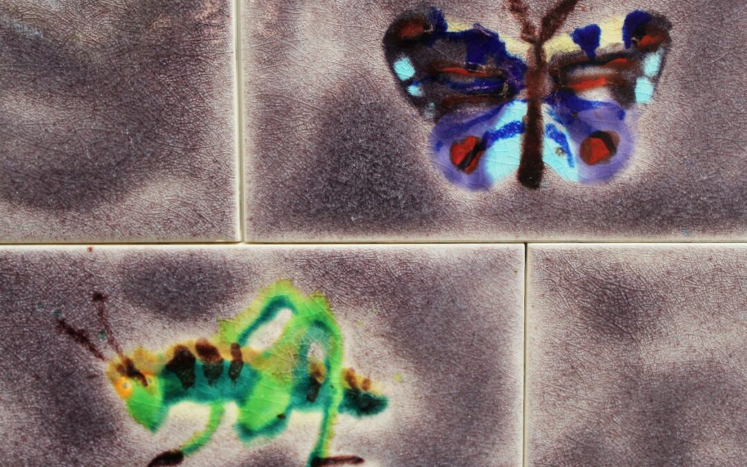 handpainted wildlife tiles