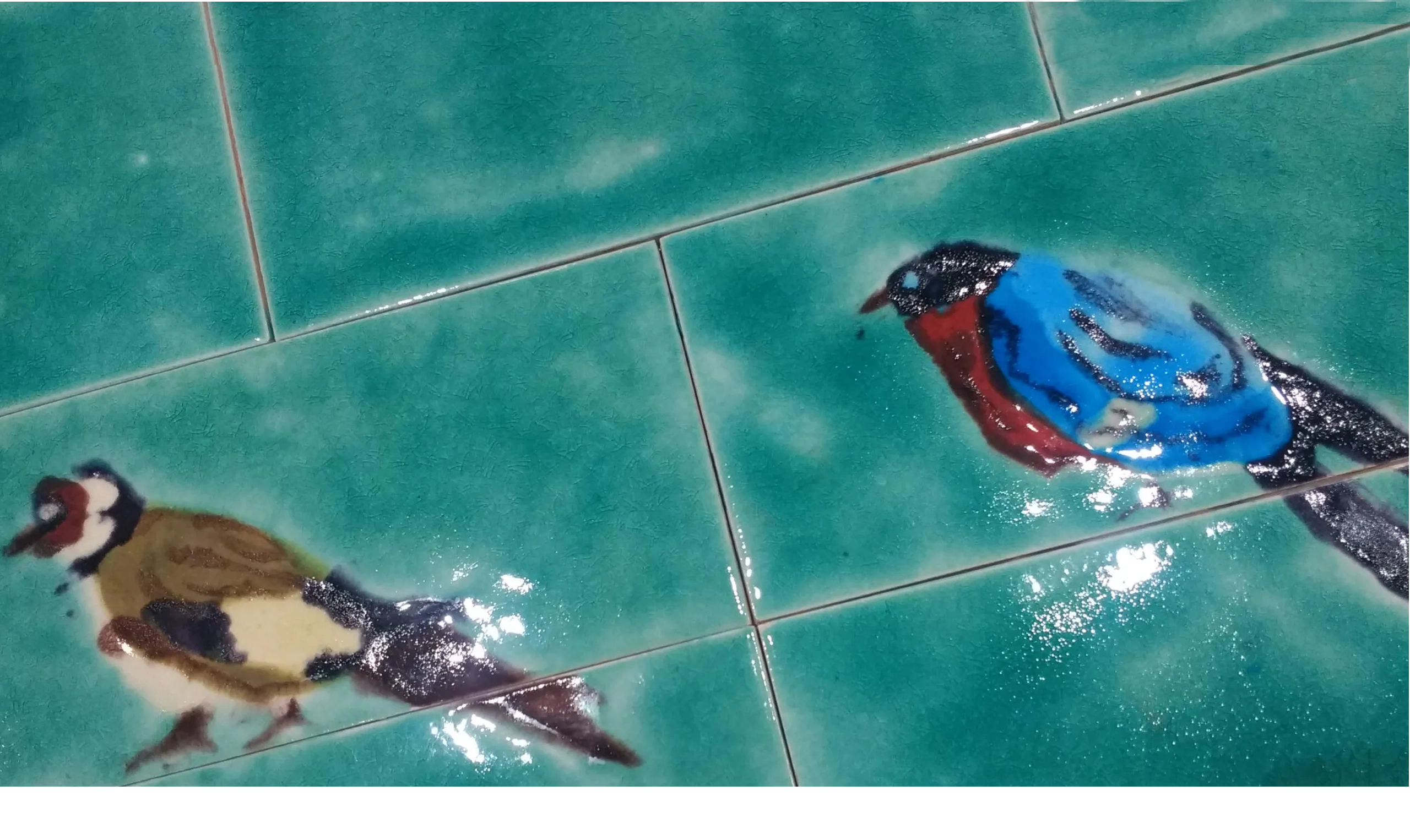 Goldfinch & Bullfinch birds tiles
